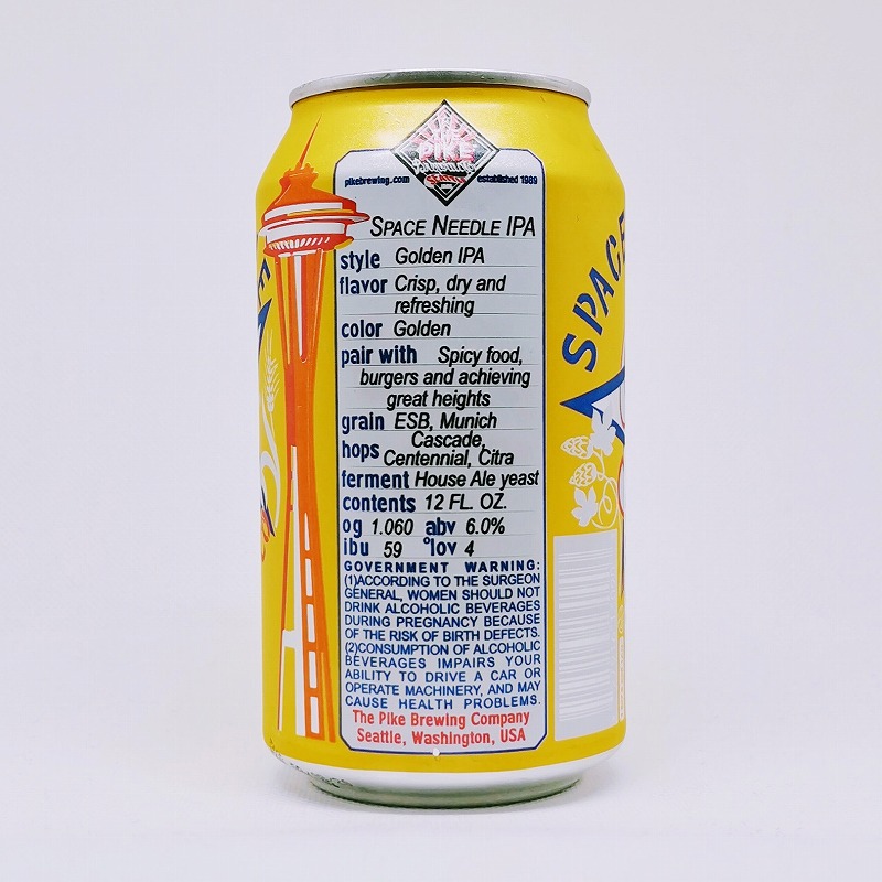 「PIKE SPACE NEEDLE IPA / パイク スペースニードル アイピーエー」画像2